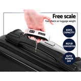 NNEDSZ 2 Piece Lightweight Hard Suit Case Luggage Black