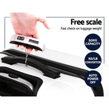 NNEDSZ 3 Piece Lightweight Hard Suit Case Luggage White