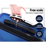 NNEDSZ 2PCS Carry On Luggage Sets Suitcase TSA Travel Hard Case Lightweight Blue