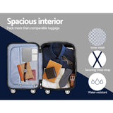 NNEDSZ 20inch Lightweight Hard Suit Case Luggage Blue