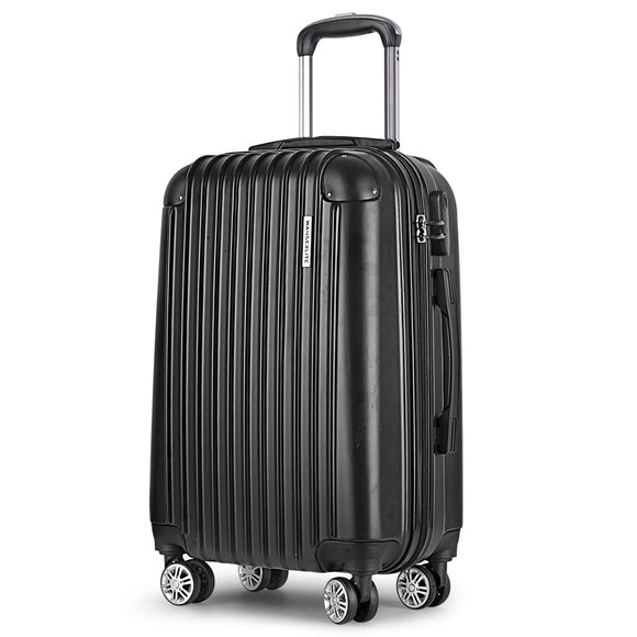 NNEDSZ 24inch Lightweight Hard Suit Case Luggage Black