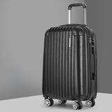 NNEDSZ 24inch Lightweight Hard Suit Case Luggage Black