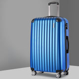 NNEDSZ 28inch Lightweight Hard Suit Case Luggage Blue