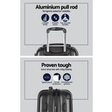 NNEDSZ 2 Piece Lightweight Hard Suit Case Luggage Black