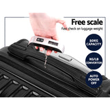 NNEDSZ 2 Piece Lightweight Hard Suit Case Luggage Black