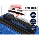 NNEDSZ 3 Piece Luggage Suitcase Trolley - Blue