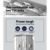 NNEDSZ 28 Aluminium Luggage Trolley - Silver