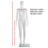 NNEDSZ 175cm Tall Full Body Female Mannequin - White