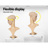 NNEDSZ Male Mannequin Head Dummy Model Display Shop Stand Professional Use