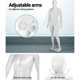 NNEDSZ 186cm Tall Full Body Male Mannequin - White