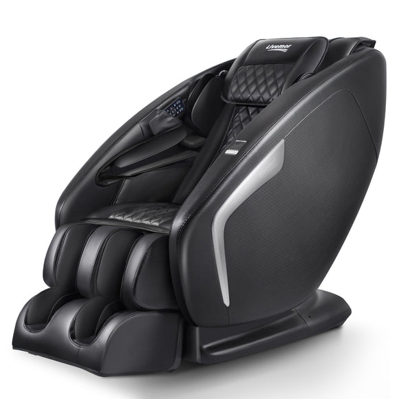 NNEDSZ 3D Electric Massage Chair Shiatsu SL Track Full Body 58 Air Bags Black