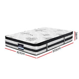 NNEDSZ Bedding Algarve Euro Top Pocket Spring Mattress 34cm Thick – King Single