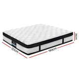 NNEDSZ Bedding Devon Euro Top Pocket Spring Mattress 31cm Thick – Double