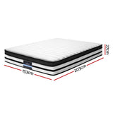 NNEDSZ Bedding Rostock Euro Top Pocket Spring Mattress 27cm Thick – Queen