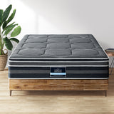 NNEDSZ 35CM QUEEN Mattress Bed 7 Zone Dual Euro Top Pocket Spring Medium Firm