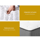 NNEDSZ Bedding Queen Mattress Extra Firm Pocket Spring Foam Super Firm 23cm