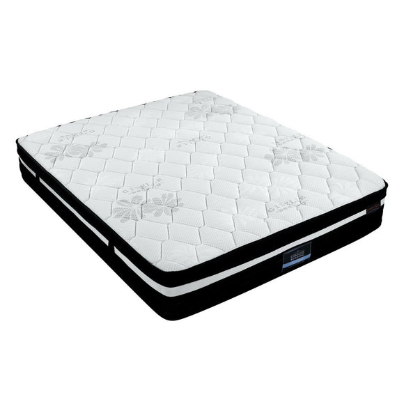 NNEDSZ DOUBLE Bed Mattress Size Extra Firm 7 Zone Pocket Spring Foam 28cm