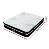 NNEDSZ King Bed Mattress Size Extra Firm 7 Zone Pocket Spring Foam 28cm