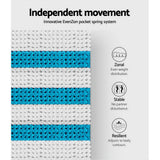 NNEDSZ King Single Bed Mattress Size Extra Firm 7 Zone Pocket Spring Foam 28cm