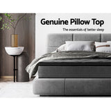 NNEDSZ Mattress Pillow Top Bed Size Bonnell Spring Medium Firm Foam 18CM DOUBLE
