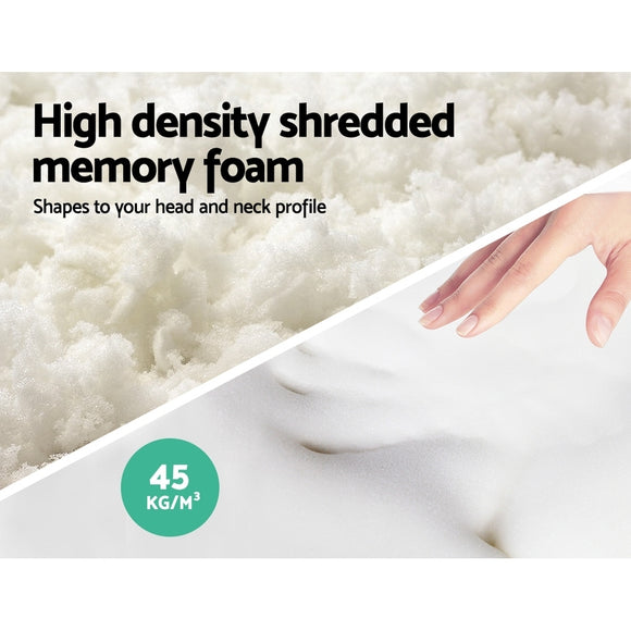 NNEDSZ Bedding Set of 2 Visco Elastic Memory Foam Pillows