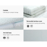 NNEDSZ Cool Gel Memory Foam Topper Mattress Toppers w/ Bamboo Cover 5cm DOUBLE