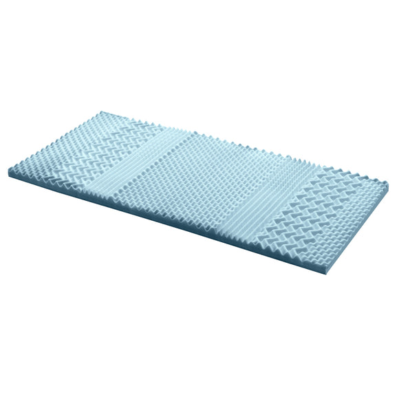 NNEDSZ Bedding Cool Gel 7-zone Memory Foam Mattress Topper w/Bamboo Cover 5cm - Single