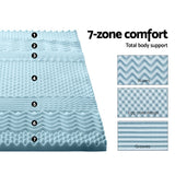 NNEDSZ Bedding Cool Gel 7-zone Memory Foam Mattress Topper w/Bamboo Cover 5cm - Single