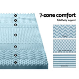 NNEDSZ Bedding Cool Gel 7-zone Memory Foam Mattress Topper w/Bamboo Cover 8cm - Double