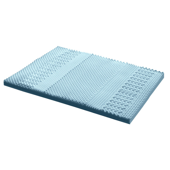 NNEDSZ Bedding Cool Gel 7-zone Memory Foam Mattress Topper w/Bamboo Cover 8cm - Queen
