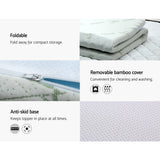 NNEDSZ Bedding Cool Gel 7-zone Memory Foam Mattress Topper w/Bamboo Cover 8cm - Queen