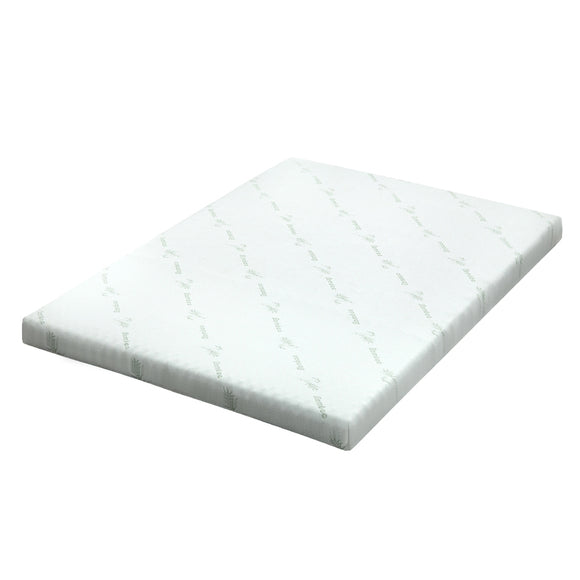 NNEDSZ Bedding Cool Gel Memory Foam Mattress Topper w/Bamboo Cover 10cm - Queen
