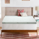 NNEDSZ Bedding Cool Gel Memory Foam Mattress Topper w/Bamboo Cover 10cm - Queen