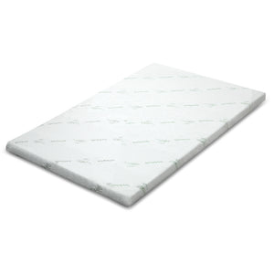 NNEDSZ Bedding Cool Gel Memory Foam Mattress Topper w/Bamboo Cover 5cm - King