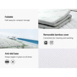 NNEDSZ Bedding Cool Gel Memory Foam Mattress Topper w/Bamboo Cover 5cm - King