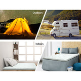 NNEDSZ Bedding Cool Gel Memory Foam Mattress Topper w/Bamboo Cover 5cm - King