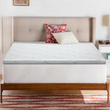 NNEDSZ Bedding Cool Gel Memory Foam Mattress Topper w/Bamboo Cover 5cm - King