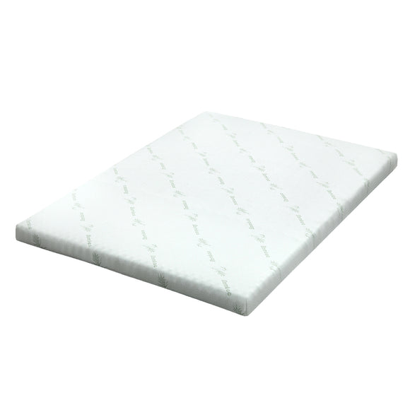 NNEDSZ Bedding Cool Gel Memory Foam Mattress Topper w/Bamboo Cover 8cm - Queen