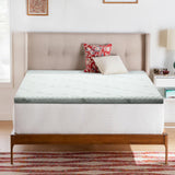 NNEDSZ Bedding Cool Gel Memory Foam Mattress Topper w/Bamboo Cover 8cm - Queen