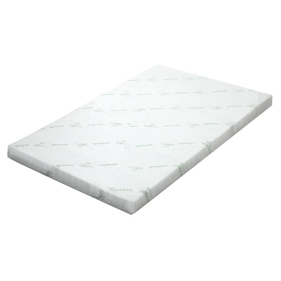 NNEDSZ Bedding Cool Gel Memory Foam Mattress Topper w/Bamboo Cover 8cm - Single