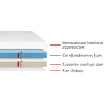 NNEDSZ Bedding Queen Size Dual Layer Cool Gel Memory Foam