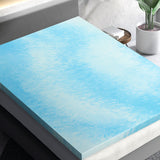NNEDSZ Cool Gel Memory Foam Topper Mattress Toppers w/ Bamboo Cover 5cm QUEEN