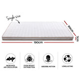 NNEDSZ Bedding Memory Foam Mattress Topper Bed Underlay Cover Single 7cm