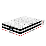 NNEDSZ Bedding Mykonos Euro Top Pocket Spring Mattress 30cm Thick – King