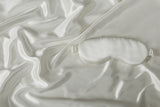 NNEKG 25 Momme Premium 100% Mulberry Silk 2 Pieces Gift Set (White)
