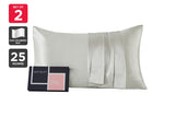 NNEKG Matt Blatt 25 Momme Premium 100% Mulberry Silk Pillowcase Pair Gift Set (White)
