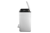 NNEKG Matt Blatt 56L Pedal Dual Compartment Soft Close Rubbish Bin (Matte White)