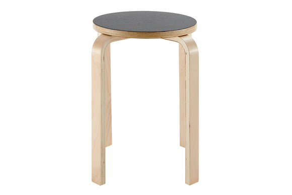 NNEKG Matt Blatt Set of 4 Replica Aalto Low Stool (Black)