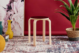 NNEKG Matt Blatt Set of 4 Replica Aalto Low Stool (Black)
