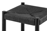 NNEKG Set of 2 Amber Counter Stool (Black Black)